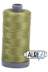 Aurifil Mako 28wt Cotton 750 m 820 yd. spool - 5016 Olive Green
